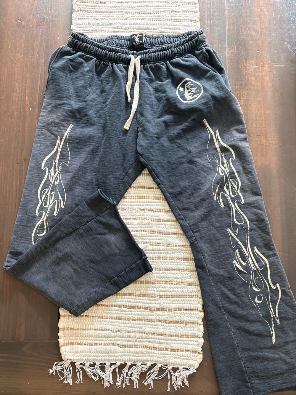 Hellstar flames flare sweatpants